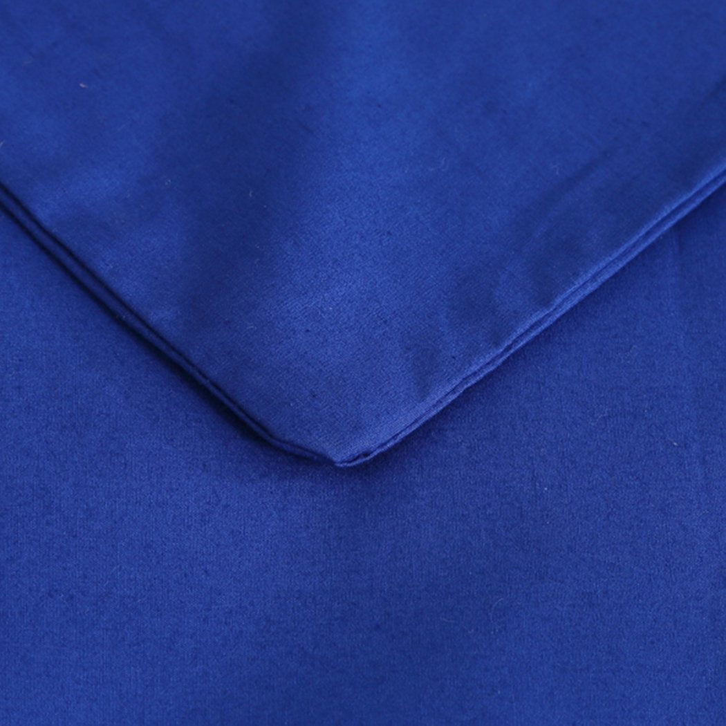 Weighted Blanket 12KG Heavy Gravity Deep Relax Adults Cotton Cover Blue Dreamz