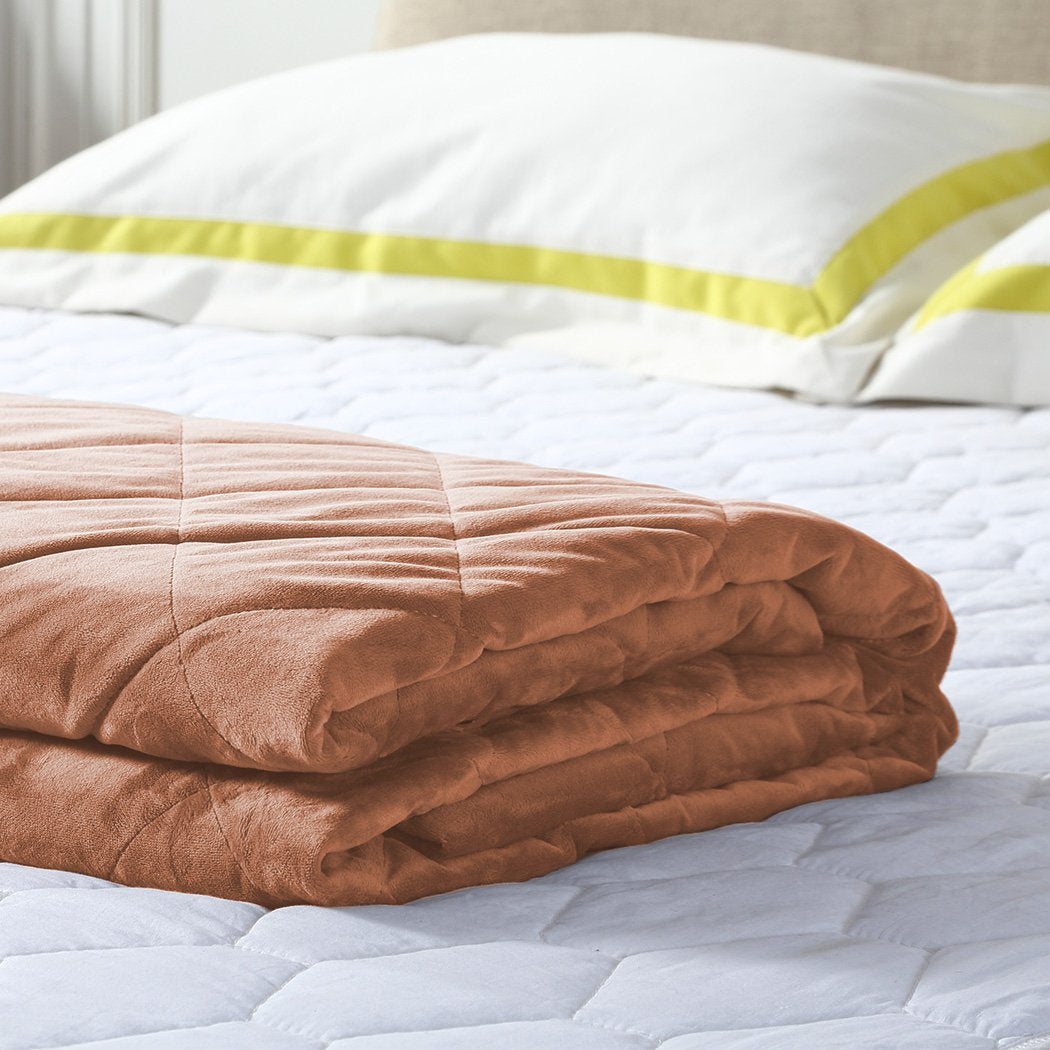 5KG Anti Anxiety Weighted Blanket Gravity Blankets Dusty Pink Colour Dreamz
