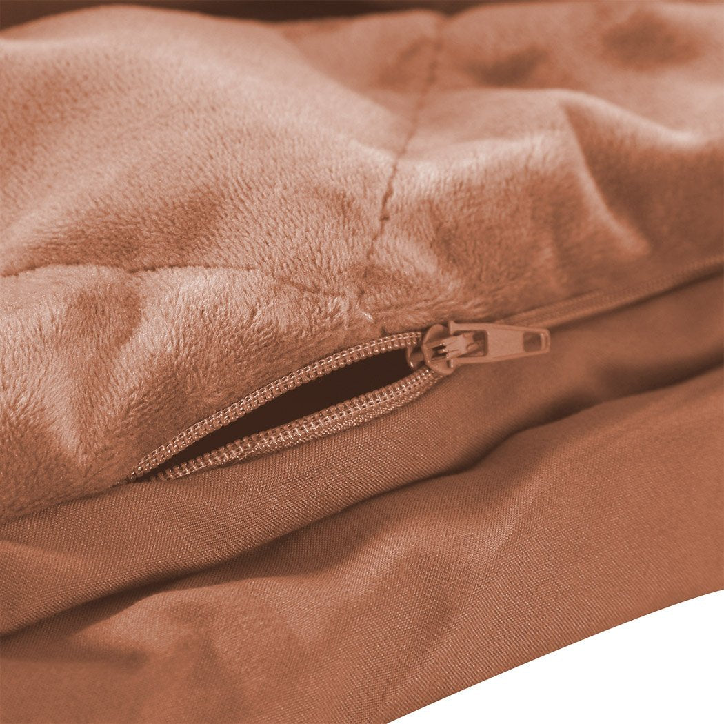 9KG Adults Size Anti Anxiety Weighted Blanket Gravity Blankets Pink Dreamz