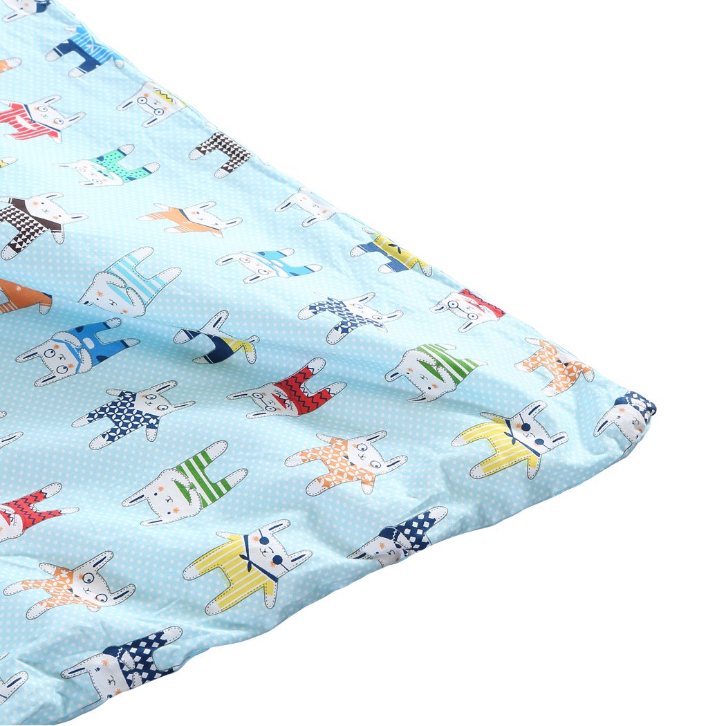 Kids Warm Weighted Blanket Lap Pad Cartoon Print Cover Study At Home Blue Dreamz