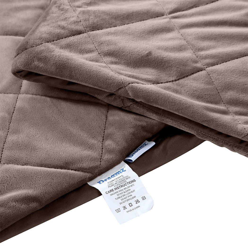 7KG Anti Anxiety Weighted Blanket Gravity Blankets Mink Colour Dreamz