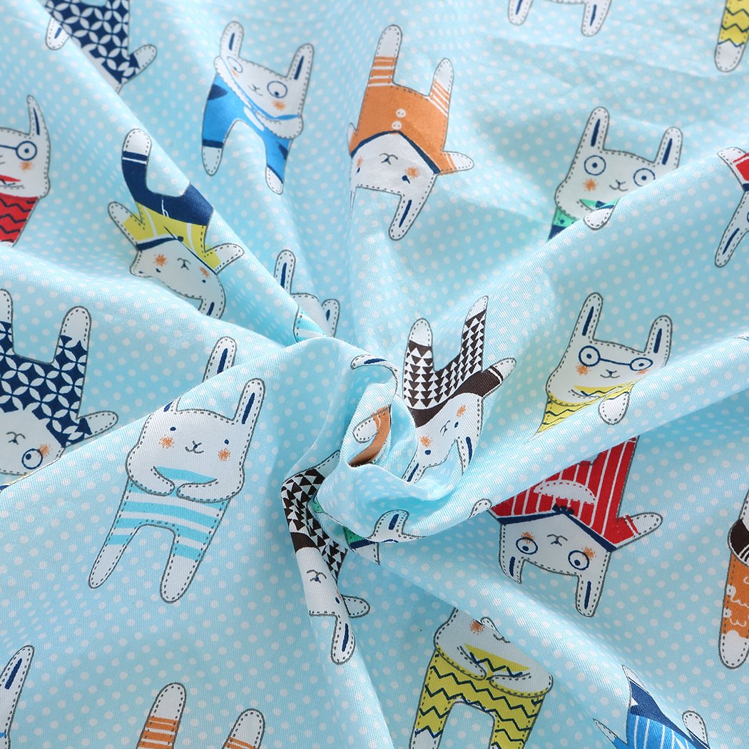 Kids Warm Weighted Blanket Lap Pad Cartoon Print Cover Study At Home Blue Dreamz