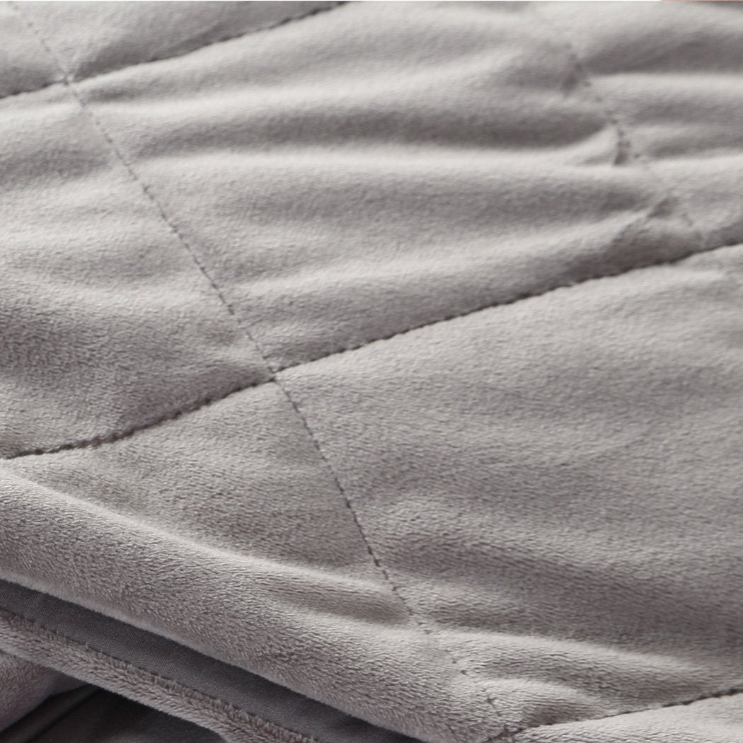 7KG Anti Anxiety Weighted Blanket Gravity Blankets Grey Colour Dreamz
