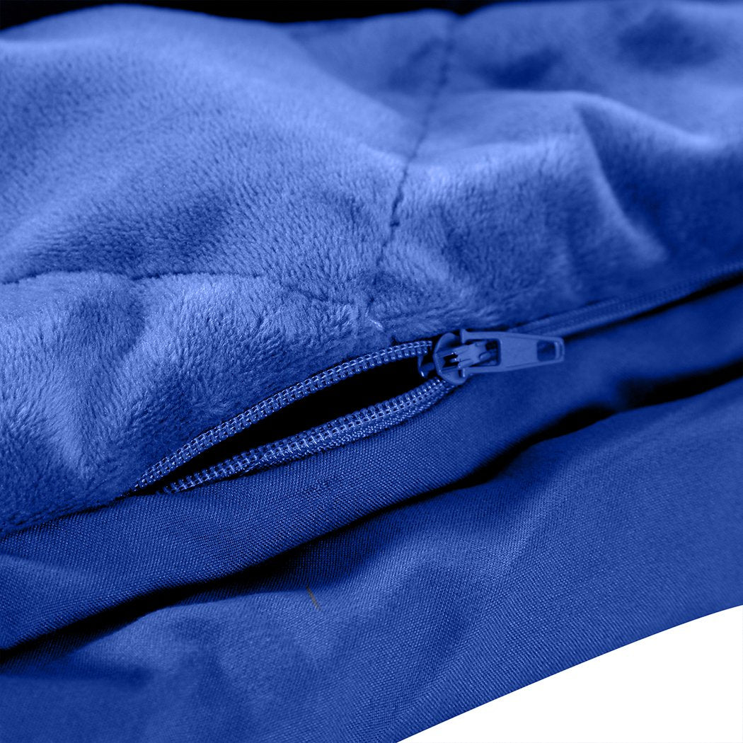 7KG Anti Anxiety Weighted Blanket Gravity Blankets Royal Blue Colour Dreamz