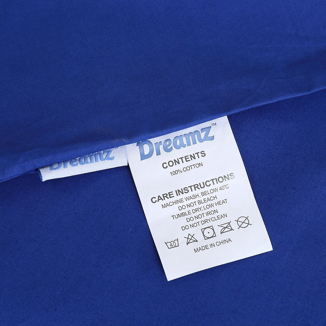 Weighted Blanket 10KG Heavy Gravity Deep Relax Adults Cotton Cover Blue Dreamz