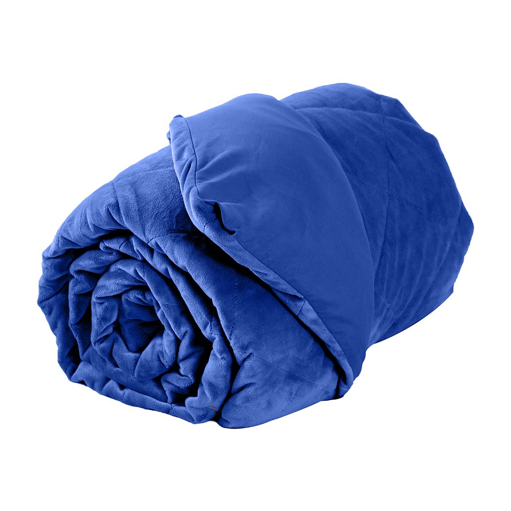 7KG Anti Anxiety Weighted Blanket Gravity Blankets Royal Blue Colour Dreamz