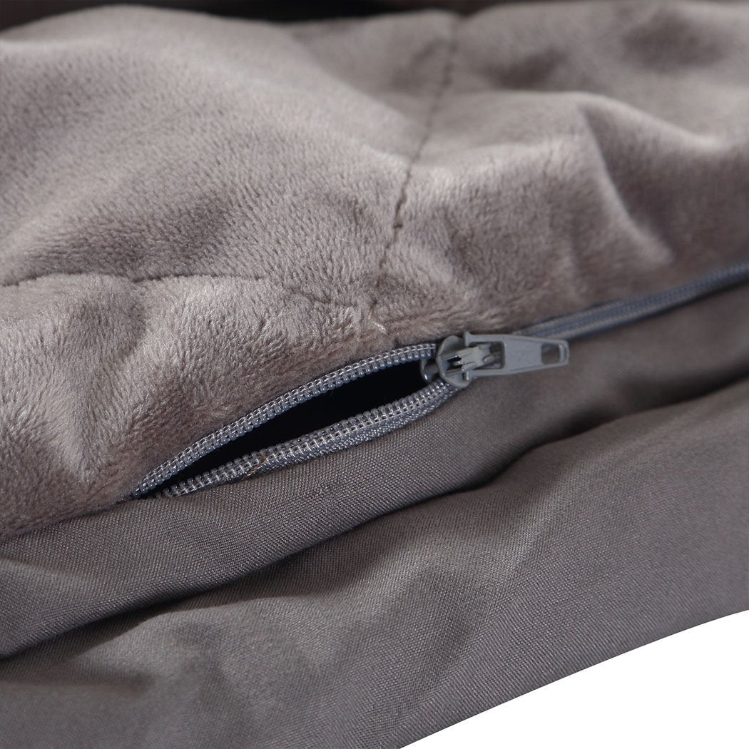7KG Anti Anxiety Weighted Blanket Gravity Blankets Grey Colour Dreamz