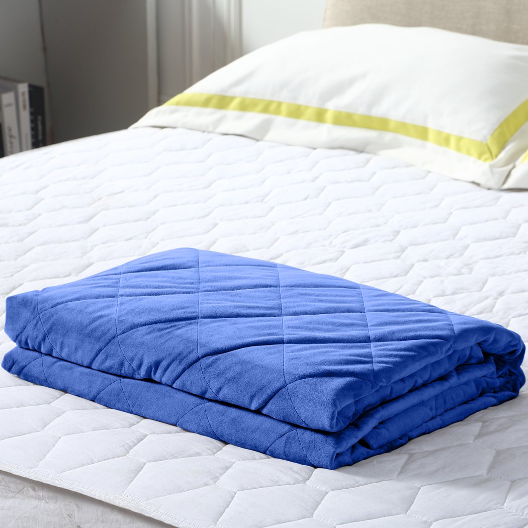 7KG Anti Anxiety Weighted Blanket Gravity Blankets Royal Blue Colour Dreamz
